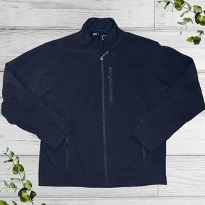 Mens Black Storm Creek Full Zip Light Coat Jacket, Medium